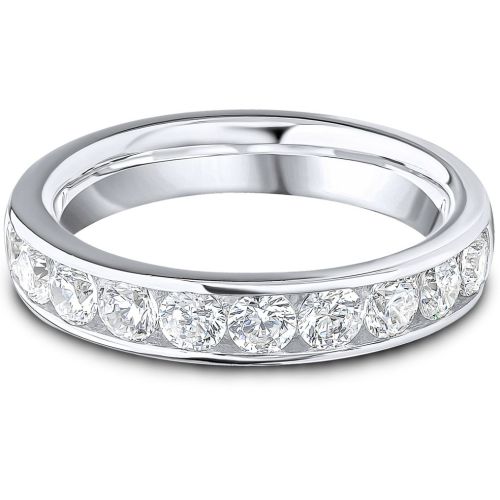 Platinum 1.00ct. Channel Set Eternity Ring