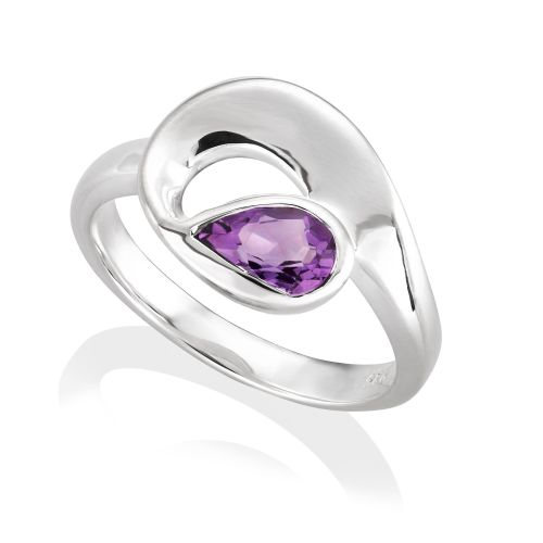 Silver Amethyst Ring