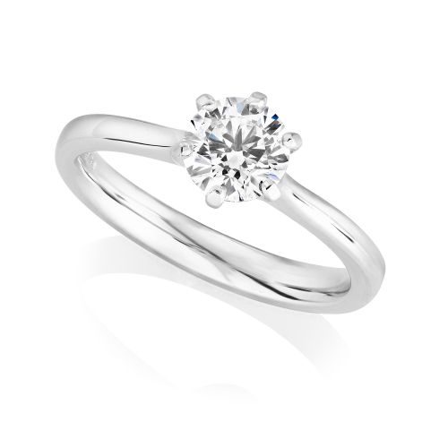 Platinum 0.75ct. Brilliant Cut Lab Grown Diamond Solitaire