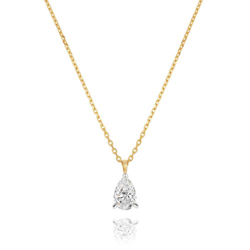 1.01ct Pear Shaped Lab Grown Diamond Pendant