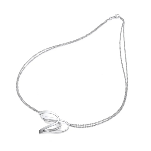 Silver Swirl Necklet
