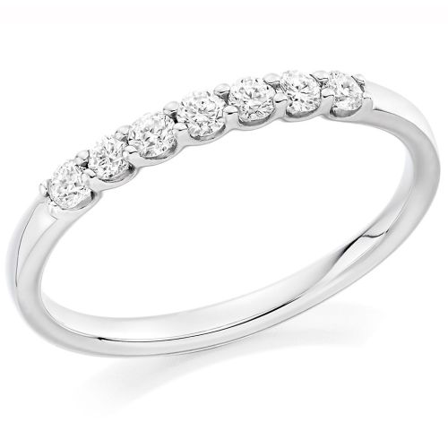 Platinum 0.25ct Claw Set Eternity Ring
