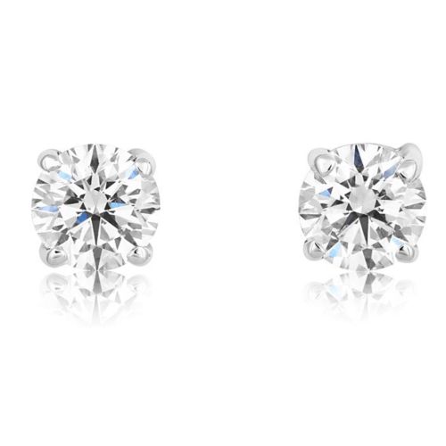 18ct White Gold 0.75ct Diamond Solitaire Studs